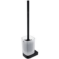 Nimco Stainless steel toilet brush - glass Nikau black NKC-30094CN-90 - Toilet Brush