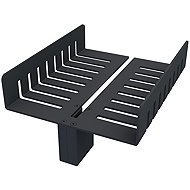 Nimco Bathroom and shower shelf for screen - double black metal 2091-DL-25-90 - Bathroom Shelf