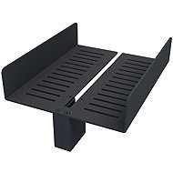Nimco Bathroom and shower shelf for screen - double black metal 2091-DH-25-90 - Bathroom Shelf