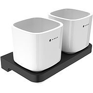 Nimco Maya black Toothbrush holder with cups MAC-29058DK-90 - Toothbrush Holder