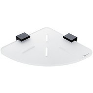 Nimco Corner bathroom and shower shelf - plexiglass black Kibo Ki-X208-90 - Bathroom Shelf