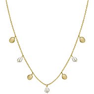 Rosefield Multi Shell and Pearl Charms Necklace Gold JMSPNG-J161 - Necklace