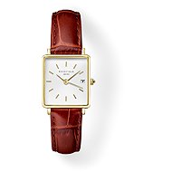 ROSEFIELD Boxy XS Brown Leather QWBLG-Q55 - Watch