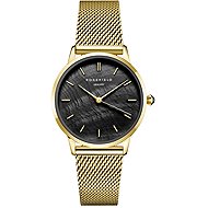 ROSEFIELD Pearl Edit Mesh Black Gold RBGMG-R07 - Watch