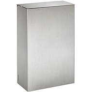 Rossignol SAS Axos, wall-mounted with lid, 10 l, matt stainless steel - Rubbish Bin