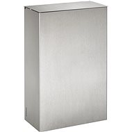 Rossignol SAS Axos, wall-mounted with lid, 20 l, matt stainless steel - Rubbish Bin