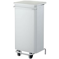 Rossignol SAS Collecroule Mobile Pedal, 110 l, white - Rubbish Bin