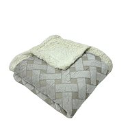 Rosh Lambskin blanket Knitted dream 200 × 230 cm, beige - Blanket