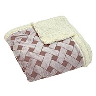 Rosh Lambskin blanket Knitted dream 200 × 230 cm, pink - Blanket