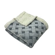 Rosh Lambskin blanket Knitted dream 200 × 230 cm, grey - Blanket