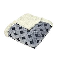 Rosh Lambskin blanket Knitted dream 200 × 230 cm, dark grey - Blanket