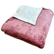 Rosh Lamb blanket Hearts 200 × 230 cm, pink - Blanket
