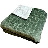 Rosh Lamb blanket Hearts 200 × 230 cm, green - Blanket