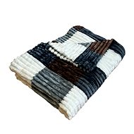 Rosh Microplush blanket 150 × 220 cm, Cubes Brown - Blanket