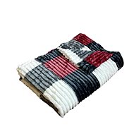 Rosh Microplush blanket 150 × 220 cm, Cubes Bordeaux - Blanket