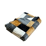 Rosh Microplush blanket 150 × 220 cm, Cubes Ochre - Blanket