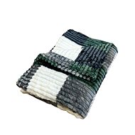 Rosh Microplush blanket 150 × 220 cm, Cubes Green - Blanket