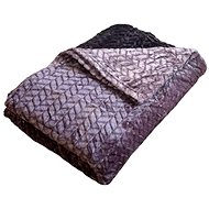 Rosh Microplush blanket 150 × 220 cm, ZIG ZAG Purple - Blanket