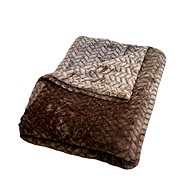 Rosh Microplush blanket 150 × 220 cm, ZIG ZAG Brown - Blanket