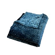 Rosh Microplush blanket 150 × 220 cm, ZIG ZAG Petrol - Blanket