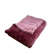 Rosh Microplush blanket 150 × 220 cm, ZIG ZAG Pink - Blanket