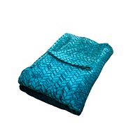 Rosh Microplush blanket 150 × 220 cm, ZIG ZAG Turquoise - Blanket