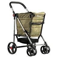 Rolser Basket Polar 4Big skládací nákupní vozík na kolečkách khaki - Shopping Trolley