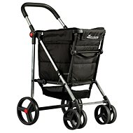 Rolser Basket Polar 4Big Folding Shopping Trolley on Wheels Black - Shopping Trolley