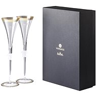 ROSENTHAL VERSACE CRYSTAL MEDUSA D'OR Champagne, 2 pcs - Glass