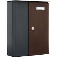 Rottner Splashy waterproof anthracite and imitation wood - Mailbox