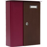 Rottner Splashy waterproof berry and imitation wood - Mailbox