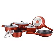 Royalty Line Sada nádobí s mramorovým povrchem 10 ks BS1010MB, vínová - Kitchenware Set