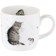 Royal Worcester Porcelain Mug Cat and Mouse - Mug