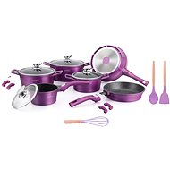 Royalty Royalty 17-piece set with marble surface, click system, purple - Kitchenware Set