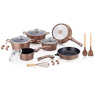 Royalty Royalty 17-piece set with marble surface, click system, copper - Kitchenware Set