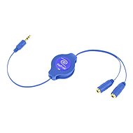 Erreichen Sie Audio-Kopfhörer-Splitter 0,9 m blau - Audio-Kabel