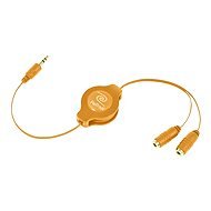 RETRAK audio Headphone Splitter 0.9m orange - AUX Cable