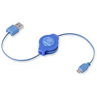 RETRAK computer USB A-típusú microUSB kék, 1m - Adatkábel