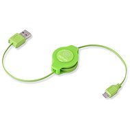 RETRAK computer USB A-típusú microUSB zöld 1m - Adatkábel