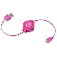 Reach számítógép USB A-típusú microUSB rózsaszín, 1m - Adatkábel