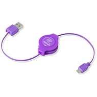 RETRAK Computer USB Typ A / microUSB - purple - Datenkabel