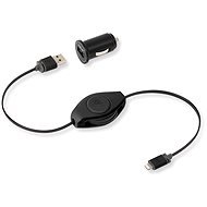 Retrak iPad & iPhone USB typ A/ Apple Lightning + Car Charger - Black - Data Cable