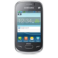  Samsung DUOS Rex 70 (S3802) Metallic Silver  - Mobile Phone