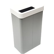 Waste bin Caimi Brevetti Maxi G,70 L, white, clear glass - Rubbish Bin