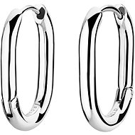 Rosefield Small Oval Hoops Silver 14,3 × 10,3 mm, JEOSS-J570 - Earrings