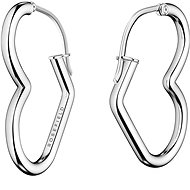 Rosefield Heart Hoops Silver 25,7 × 17,5 mm, JEHHS-J580 - Earrings