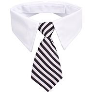 Merco Gentledog kravata pro psy černá-bílá L - Šatka pre psov
