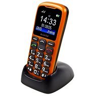  Aligator A430 Senior Orange Black + Desktop Charger  - Mobile Phone