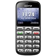 Aligator A870 GPS Senior Grey + Stolní nabíječka - Mobilný telefón