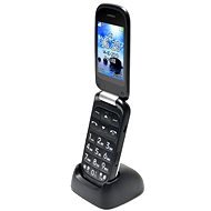  Aligator V550 Senior White Black + Desktop Charger  - Mobile Phone